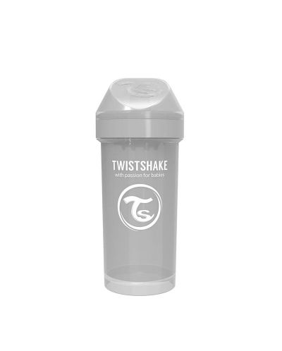 Čaša za bebe s nastavkom Twistshake Kid Cup  - Siva, 360 ml - 4