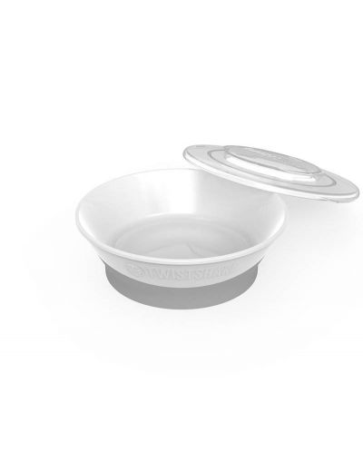 Zdjelica za hranjenje Twistshake Plates Pastel - Bijela, preko 6 mjeseci - 1