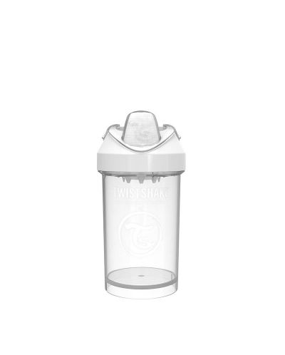 Čaša za bebe s prijelaznim vrhom Twistshake Crawler Cup  - Bijela, 300 ml - 1