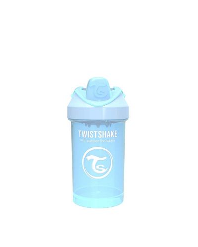 Čaša za bebe s prijelaznim vrhom Twistshake Crawler Cup  - Plava, 300 ml - 1