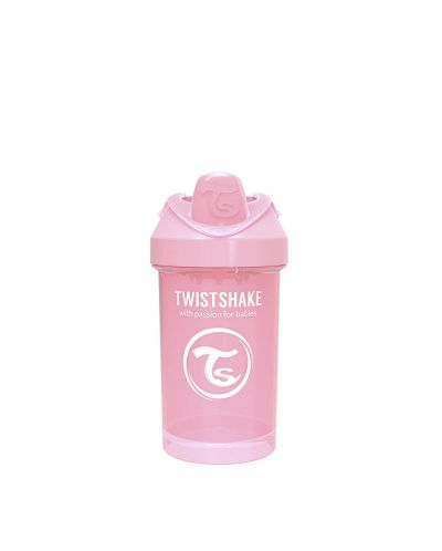Čaša za bebe s prijelaznim vrhom Twistshake Crawler Cup  - Ružičasta, 300 ml - 1