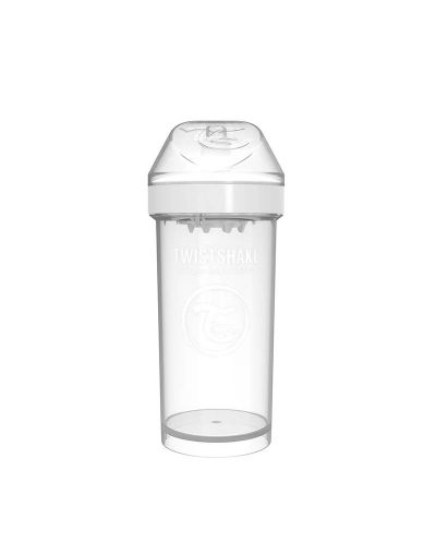 Čaša za bebe s nastavkom Twistshake Kid Cup  - Bijela, 360 ml - 4