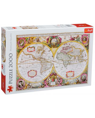 Puzzle Trefl od 2000 dijelova - Karta Zemlje - 1