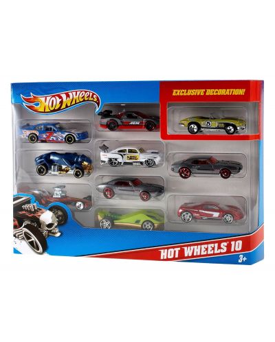 Set od 10 kolica Mattel Hot Wheels - 1