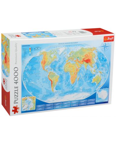 Slagalica Trefl od 4000 dijelova - Karta svijeta - 1