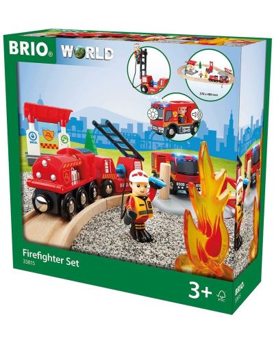 Set Brio World – Vatrogasni vlak s tračnicama i opremom, 18 dijelova - 5