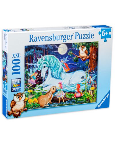 Puzzle Ravensburger od 100 XXL dijelova - Začarana šuma - 1