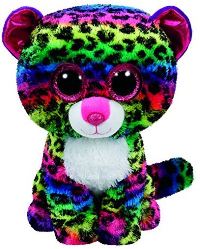Plišana igračka TY Beanie Boos – Šareni leopard Dotty, 15 sm - 1