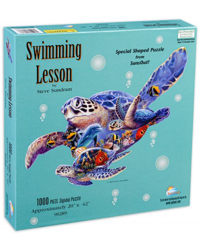Slagalica SunsOut od 1000 dijelova - Lekcija plivanja, Steve Sundrum - 1