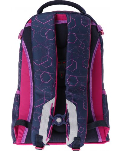 Ergonomski školski ruksak Play Apollo Mini - Rhomboid Pink - 3