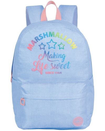 Školski ruksak Marshmallow Sweet Vintage  - Plavi, s 1 pretincem - 1