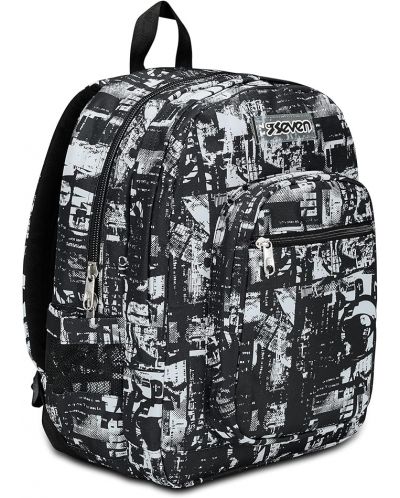 Školski ruksak Seven Freethink - Jet Black, 34 l - 1