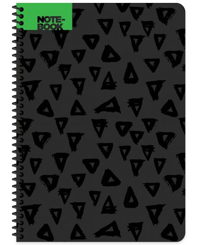 Školska bilježnica sa spiralom Keskin Color Delta - А4, 80 listova, mali kvadrati, asortiman - 1