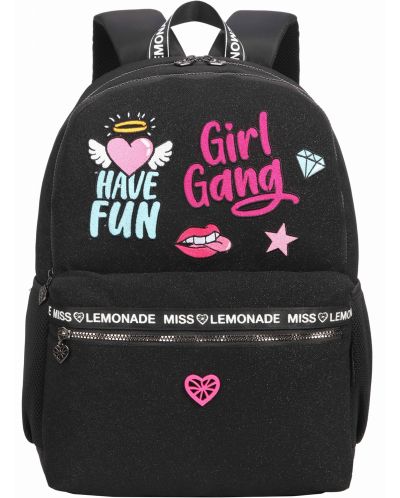 Školski ruksak Miss Lemonade Girl Gang  - S 2 pretinca, sjaj - 2
