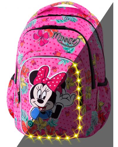 Školski svjetleći LED ruksak Cool Pack Spark L - Minnie Mouse Tropical - 2