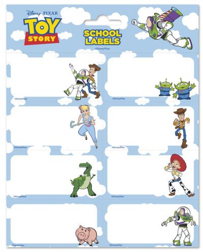 Školske etikete Grupo Eric - Pixar Toy Story, 16 komada - 1