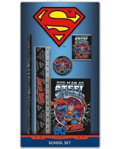 Školski set Graffiti Superman - crni - 1