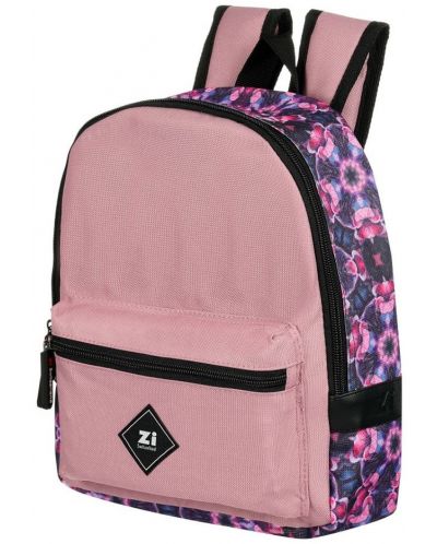 Školski ruksak s cvjetnim motivima Zizito - Zi, ružičasti - 2