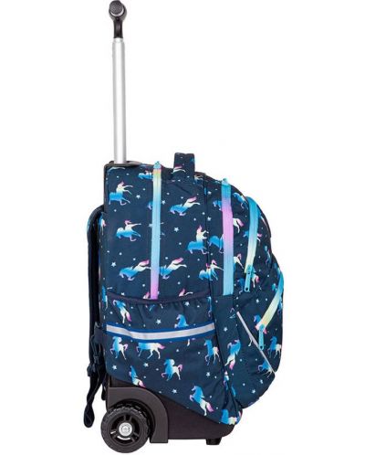 Školski ruksak na kotače Cool Pack Starr - Blue Unicorn, 27 l - 2