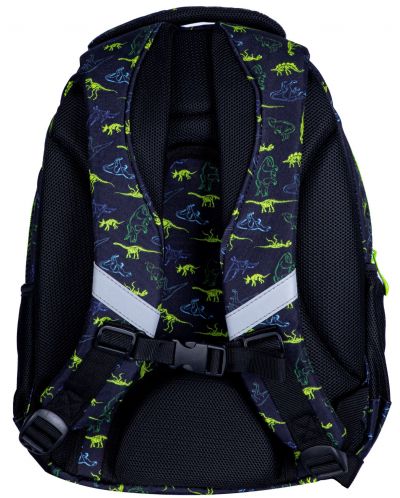 Školski ruksak Astra - Tyrannosaurus, s neonskim efektom, 20 l - 4
