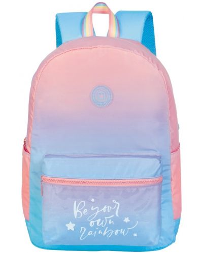 Školski ruksak Marshmallow Rainbow - Ružičasti, s 1 pretincem - 1