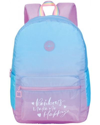 Školski ruksak Marshmallow Rainbow - Plavi, s 1 pretincem - 1
