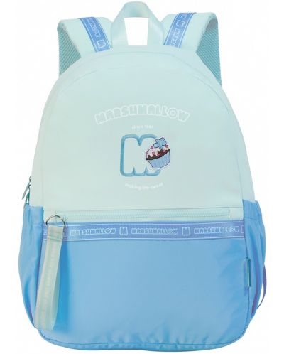 Školski ruksak Marshmallow Hearty - Plavi, s 1 pretincem - 1