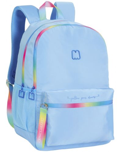 Školski ruksak Marshmallow Fantasy - Plavi, s 2 pretinca - 2