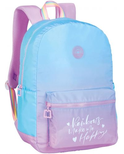 Školski ruksak Marshmallow Rainbow - Plavi, s 1 pretincem - 2