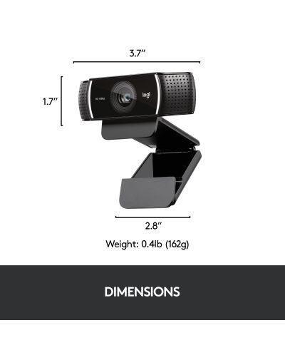 Web kamera Logitech - C922 Pro Stream - crna - 8