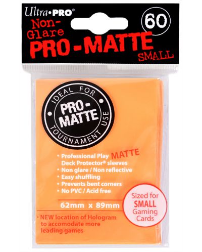 Ultra Pro Card Protector Pack - Small Size (Yu-Gi-Oh!) Pro-matte - Naranča 60 kom. - 1