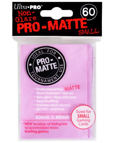 Ultra Pro Card Protector Pack - Small Size (Yu-Gi-Oh!) Pro-matte - Ružičaste 60 kom. - 1