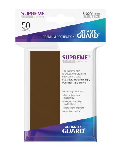Štitnici Ultimate Guard Supreme UX Sleeves - Standard Size - Smeđo (50 kom.) - 3