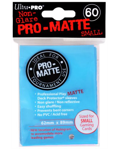 Ultra Pro Card Protector Pack - Small Size (Yu-Gi-Oh!) Pro-matte - Svijetloplave 60 kom. - 1