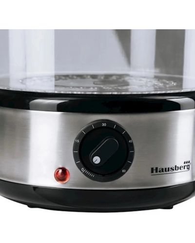 Aparat za kuhanje na pari Hausberg  - HB-1355, 400W, 3 razine, crni - 3