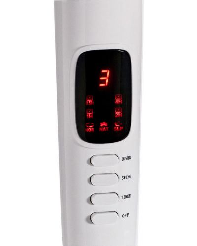 Ventilator Diplomat - DFX-500RC, 3 brzine, 40 cm, bijeli/sivi - 5
