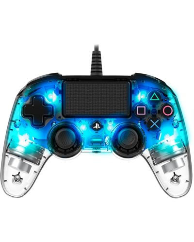 Kontroler Nacon za PS4 - Wired Illuminated, crystal blue - 1