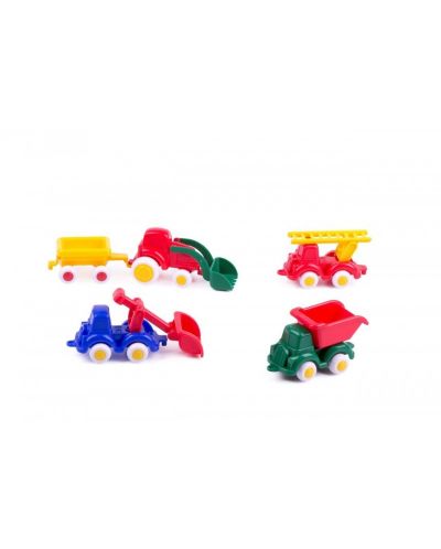Mini Brumbies Viking Toys - Graditelji 7 cm, 5 komada, s poklon kutijom - 1