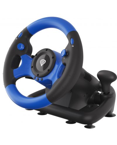 Volan s pedalama Genesis - Seaborg 350, za PC/Konzole, crno/plavi - 4
