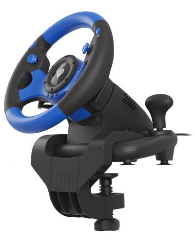Volan s pedalama Genesis - Seaborg 350, za PC/Konzole, crno/plavi - 2