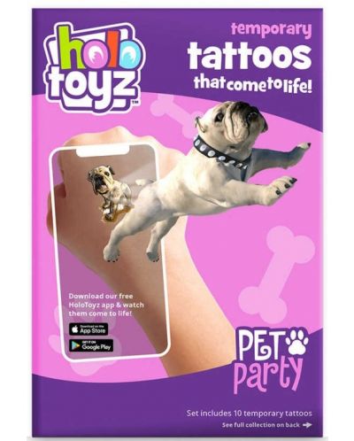 Privremene tetovaže HoloToyz Augmented Reality – Kućni ljubimci - 1