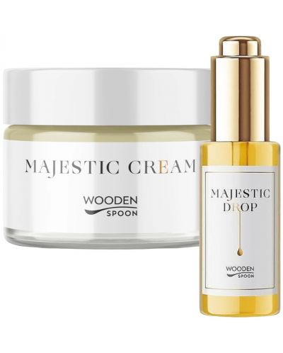 Wooden Spoon Majestic Set - Krema i Serum za lice, 50 + 30 ml - 1