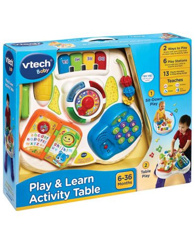 Zabavni stol Vtech - Igrajte se i učite - 3
