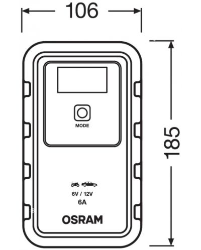 Punjač za akumulator Osram - BATTERYcharge, OEBCS906, 6/12V, 3/6A - 9