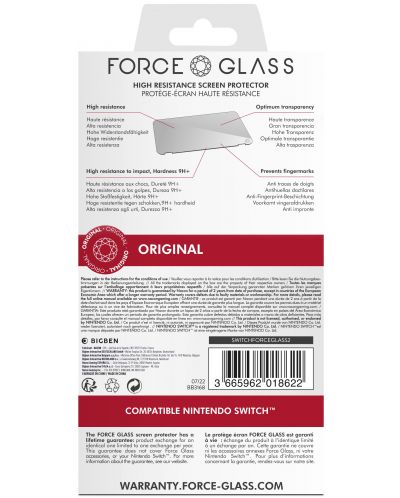 Zaštitno staklo Nacon - Force Glass Screen Protector Kit - 2