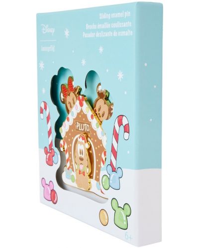 Bedž Loungefly Disney: Mickey and Friends - Gingerbread Pluto House - 5