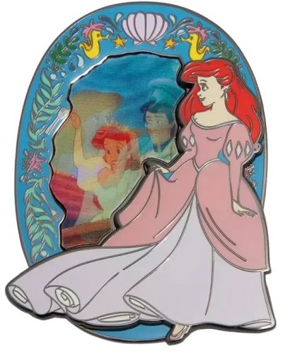 Bedž Loungefly Disney: The Little Mermaid - Lenticular Princess - 1