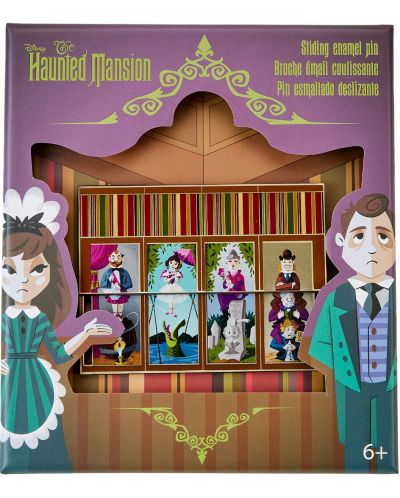 Bedž Loungefly Disney: The Haunted Mansion - Sliding Portraits - 6