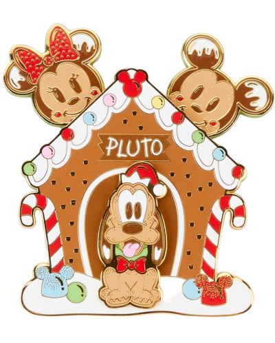 Bedž Loungefly Disney: Mickey and Friends - Gingerbread Pluto House - 1