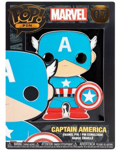 Bedž Funko POP! Marvel: Avengers - Captain America #07 - 3